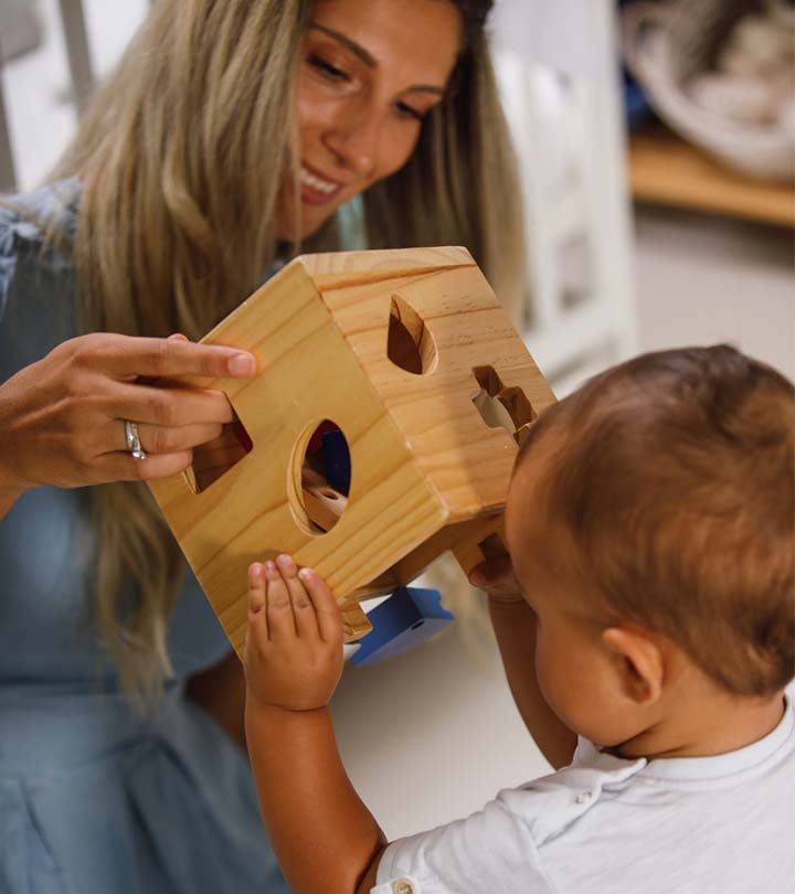 Mom And Infant Doing Cognitive Activity