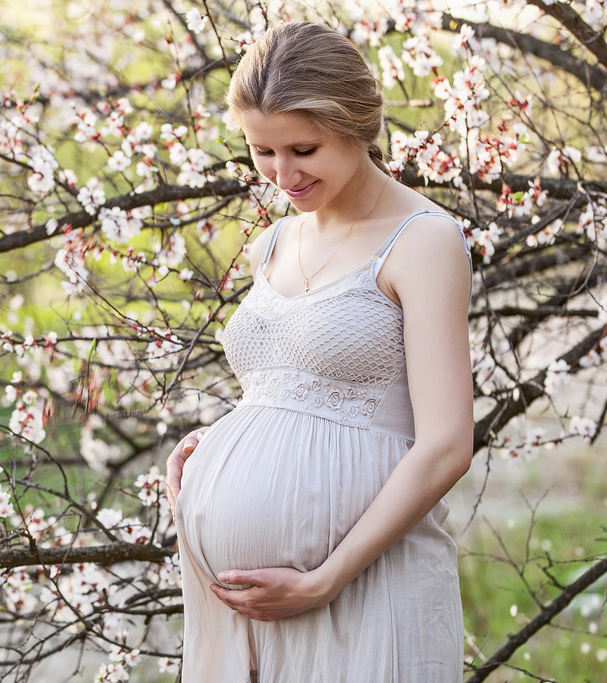 A Happy Pregnant Woman