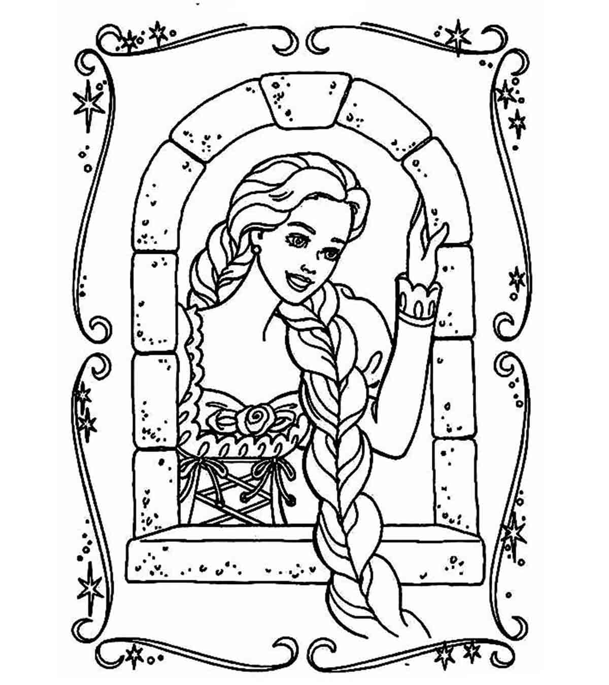 Rapunzel Coloring Pages For Kids