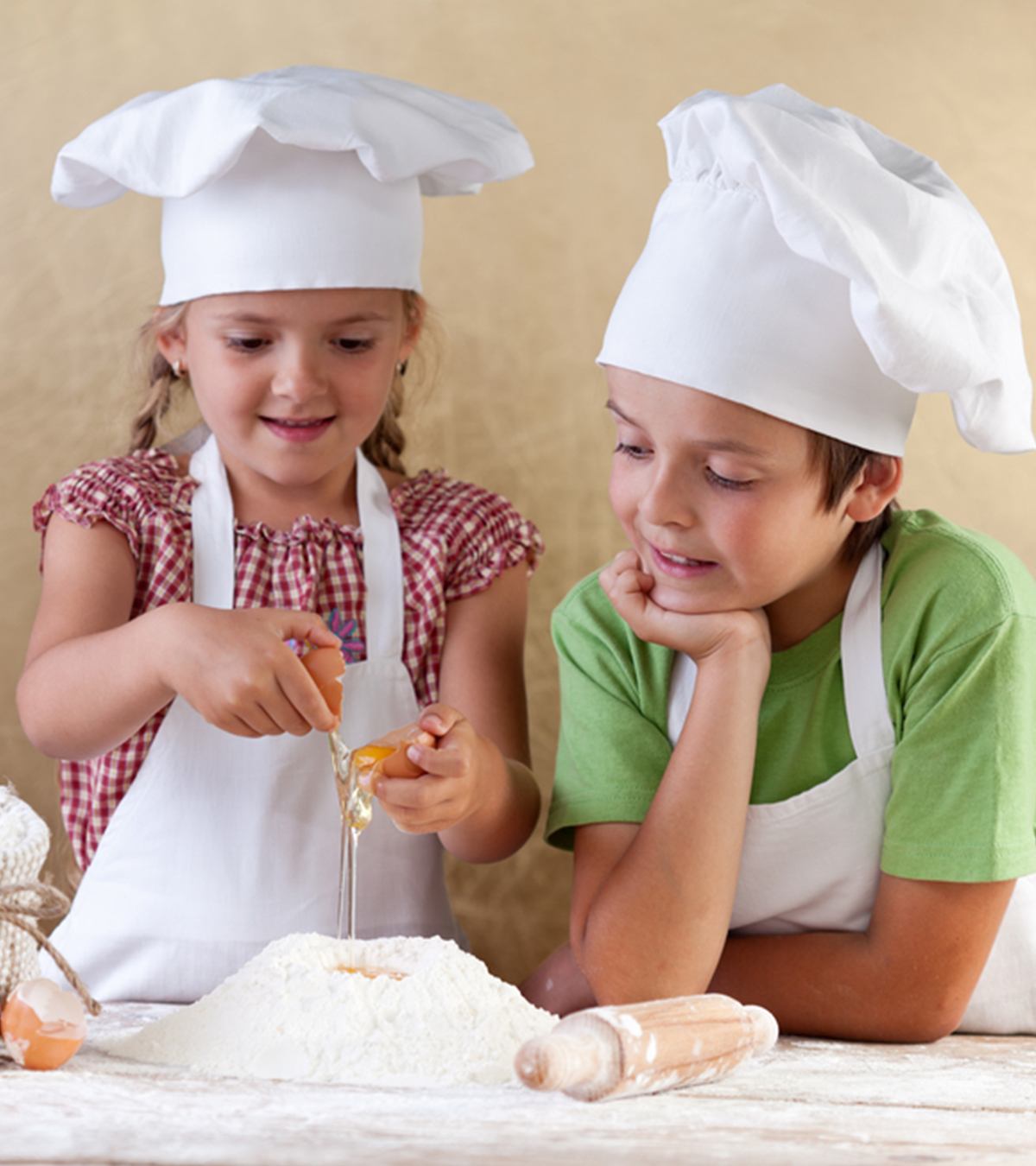 Kids are cooking some recipe