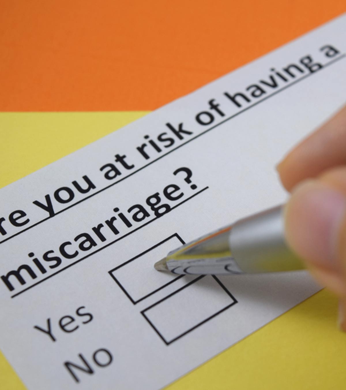 Miscarriage risk