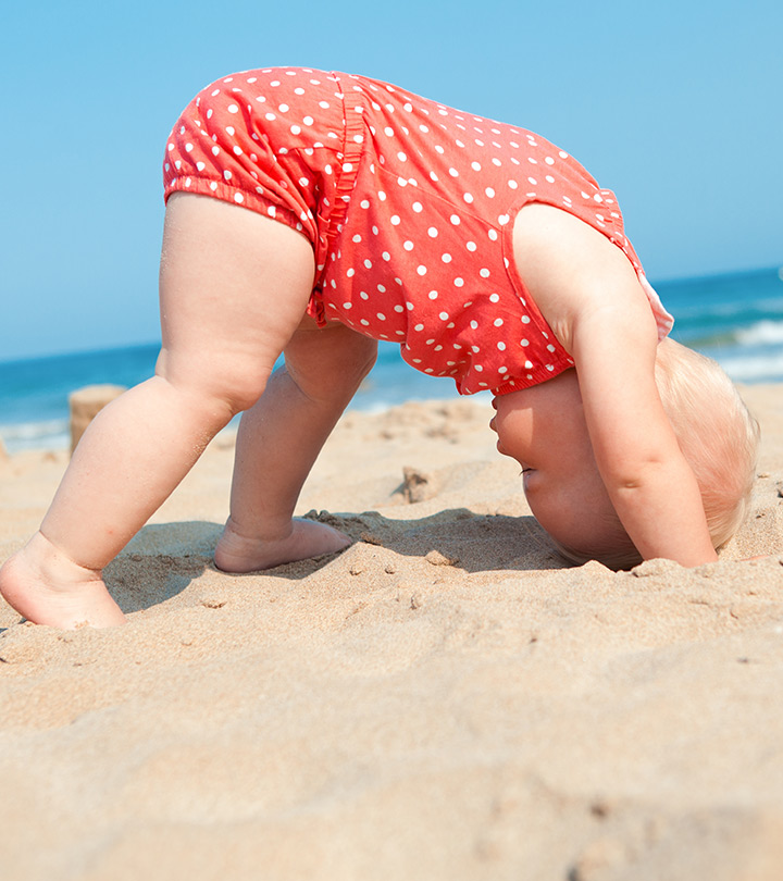 A Baby At Beach