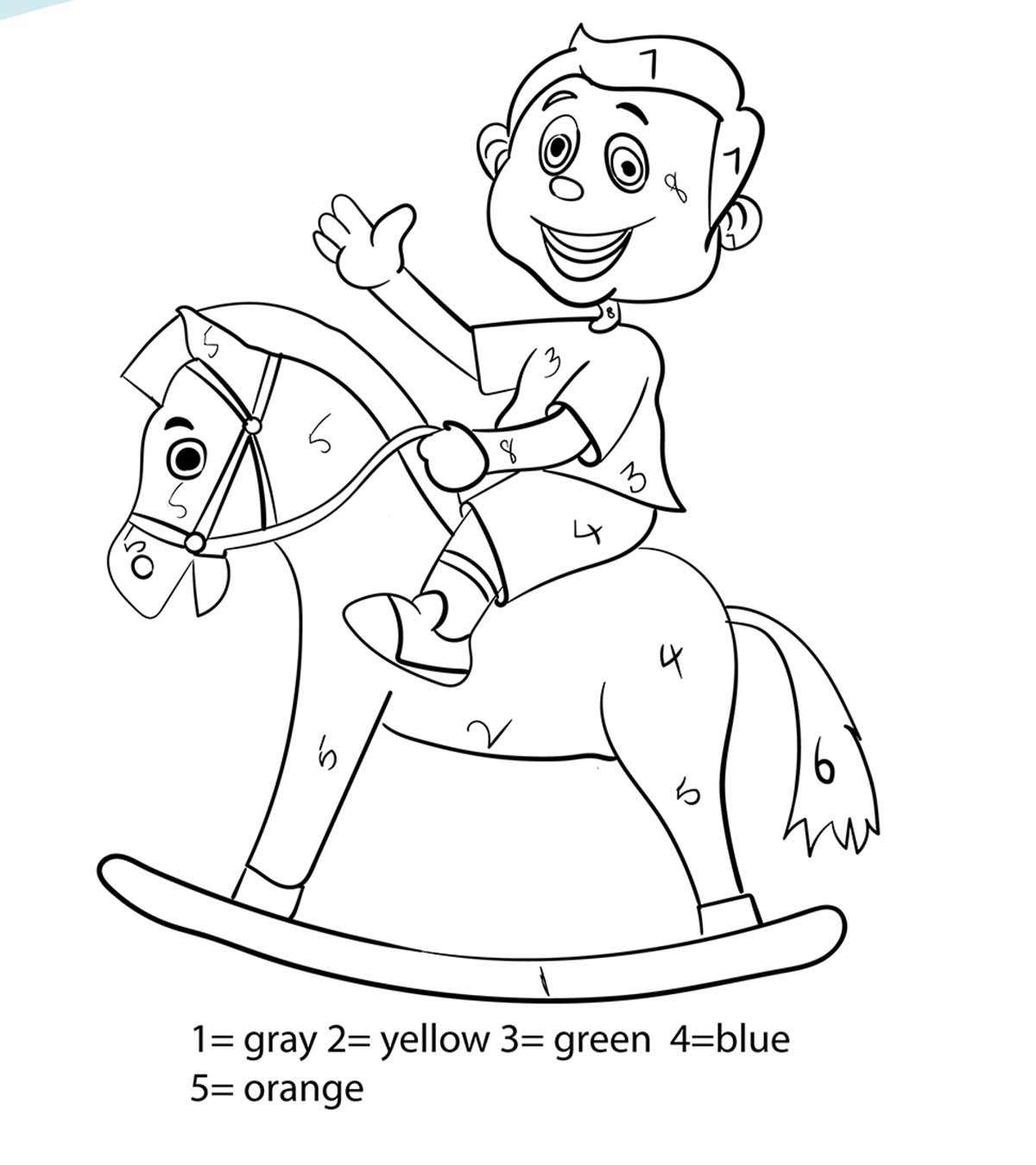 Color By Number Coloring Pages For Kids