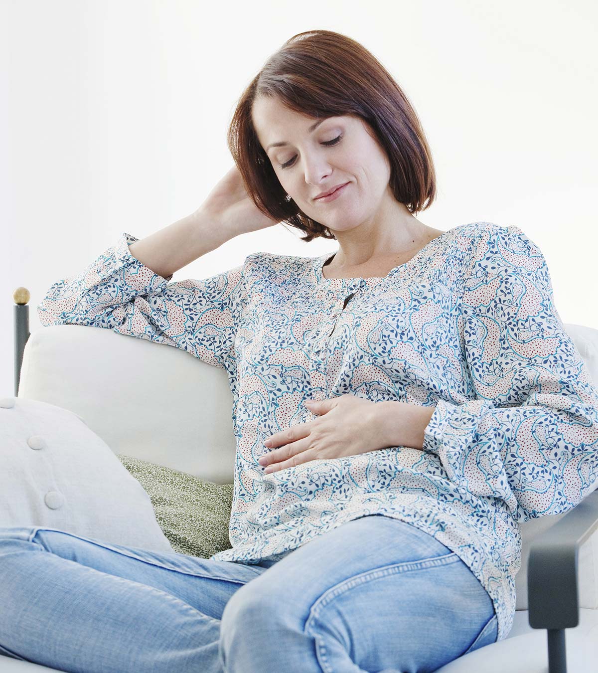 Pregnant Woman Showing Baby Bump